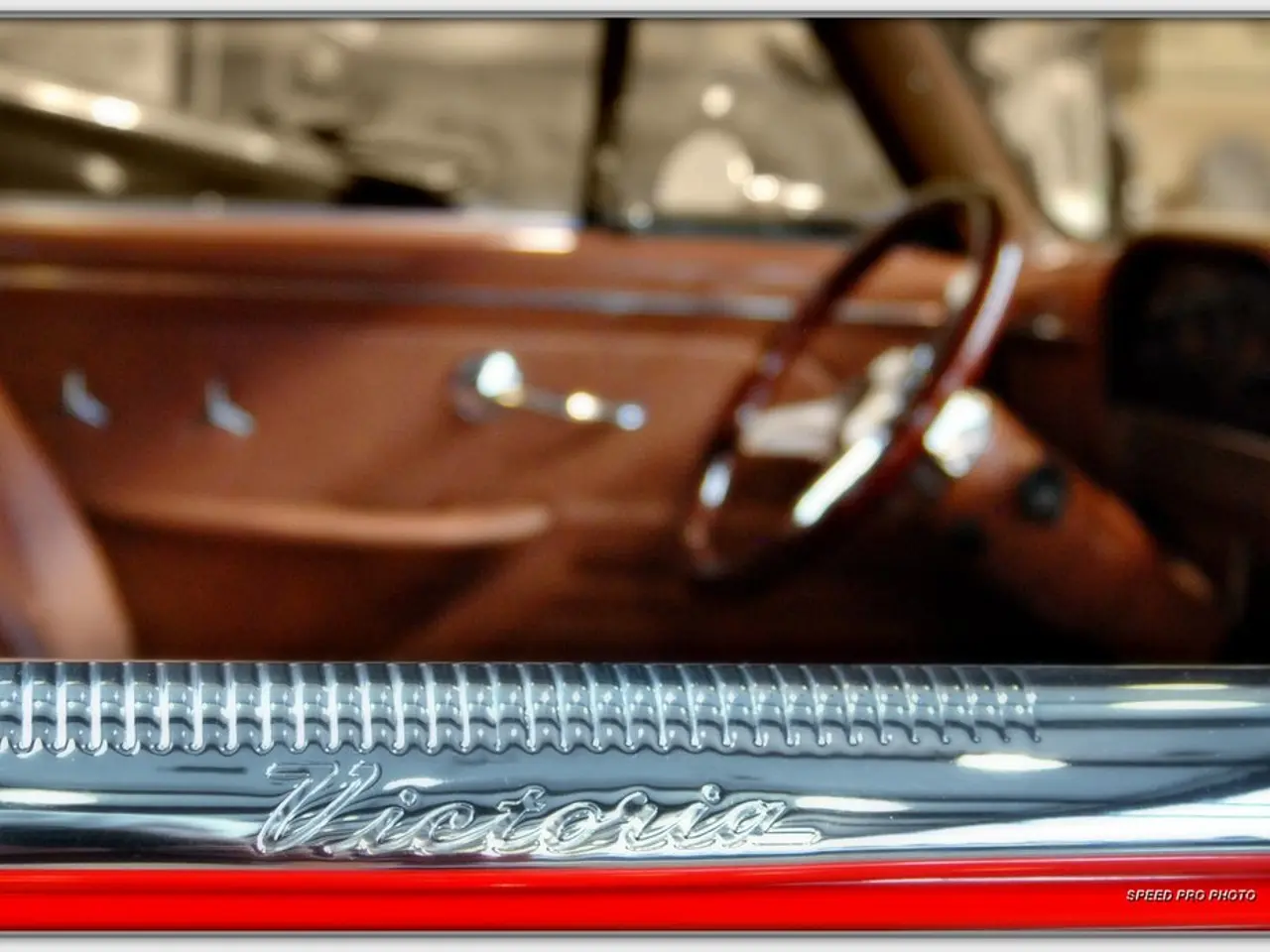 This is a photo and here we can see a vehicle and there is some text on it.