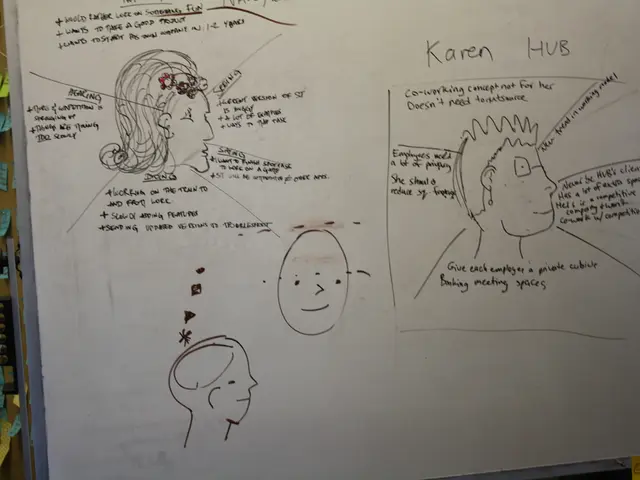 Here we can see posters. On this poster we can see drawing and text written on it.