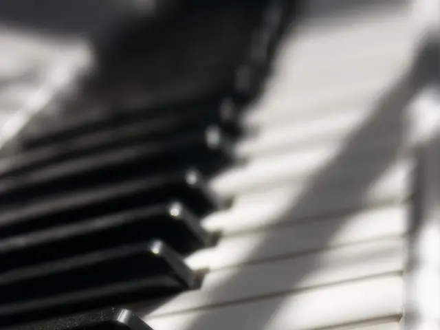 In this image there is a keyboard with keys on it.