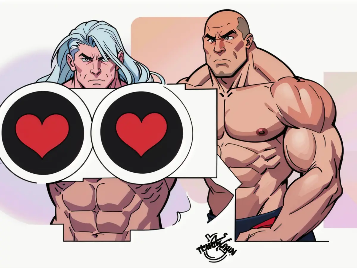 Exploring through binoculars with hearts aflame, eager hands hold them. The affectionate gaze...